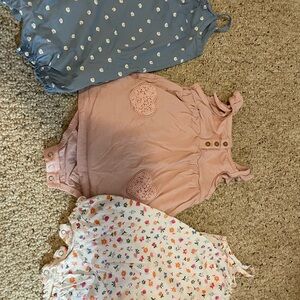 Carter's Blue, Pink, and White Kids One Pieces